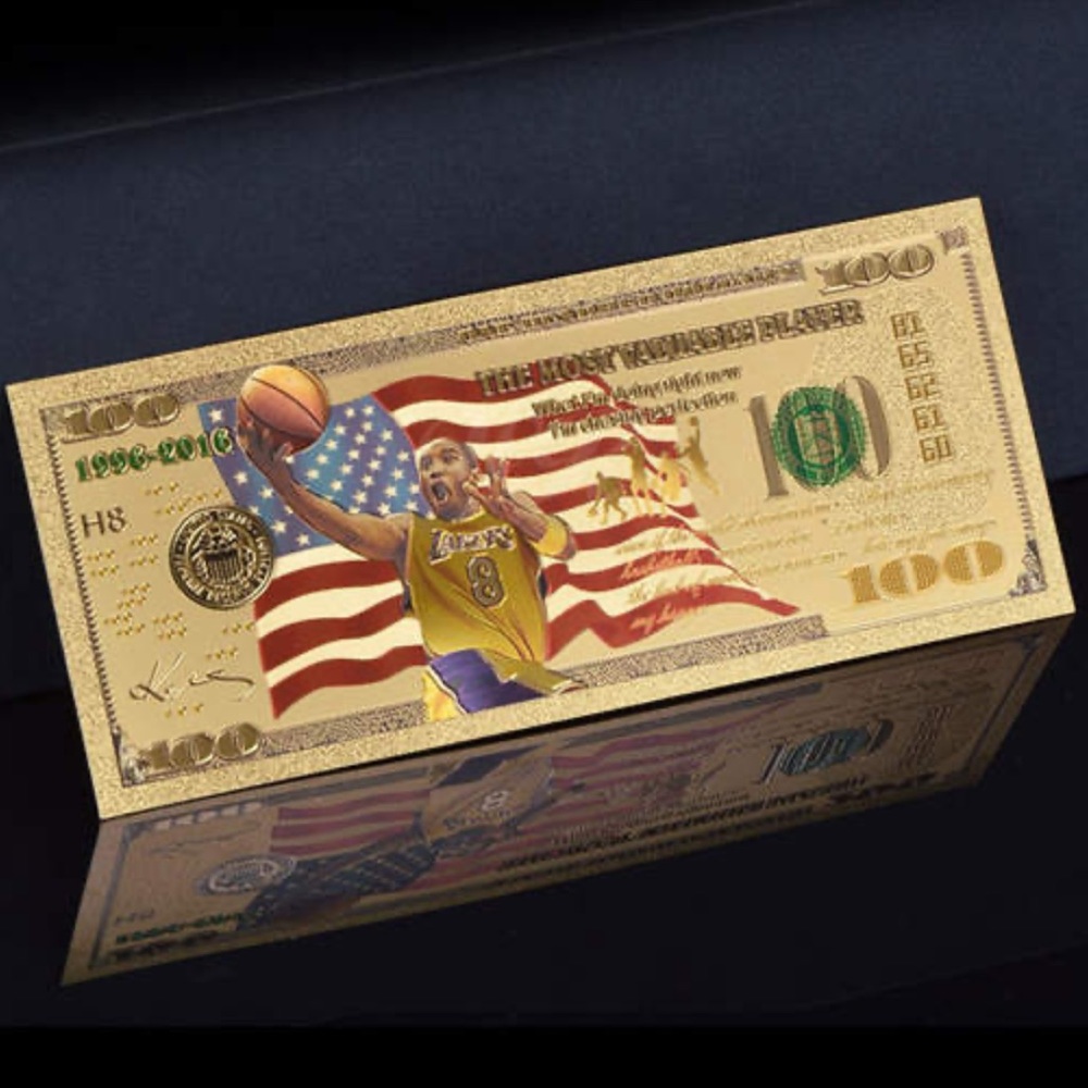 Kobe Bryant Commemorative Gold Bank Note